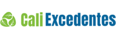 Logo de Cali Excedente en color verde y azul.